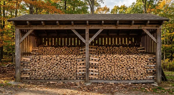 Укладка дров в Братске, улица Вишнёвая, 16